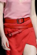 Lanvin SS 18 Red Belt and Skirt theimpression.com