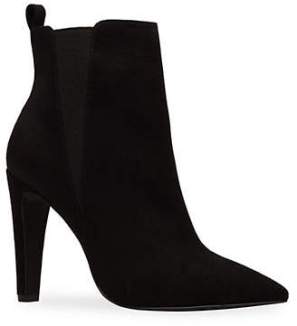 Black Suede Slip on Point Toe Booties - Call It Spring - www.shopstyle.com
